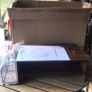 Pottery barn teen industrial desk riser